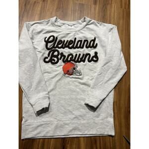 Cleveland Browns NFL Ladies Sweatshirt Embroidered Logo Size Small